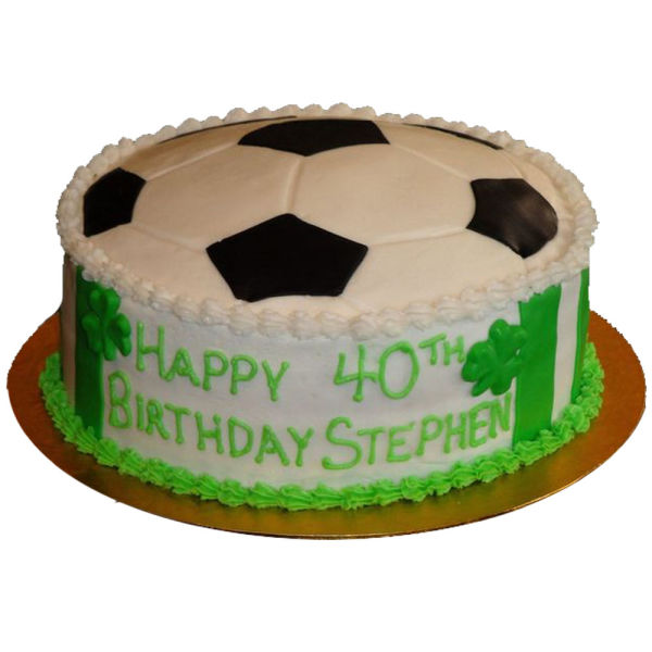  Football fondant cake