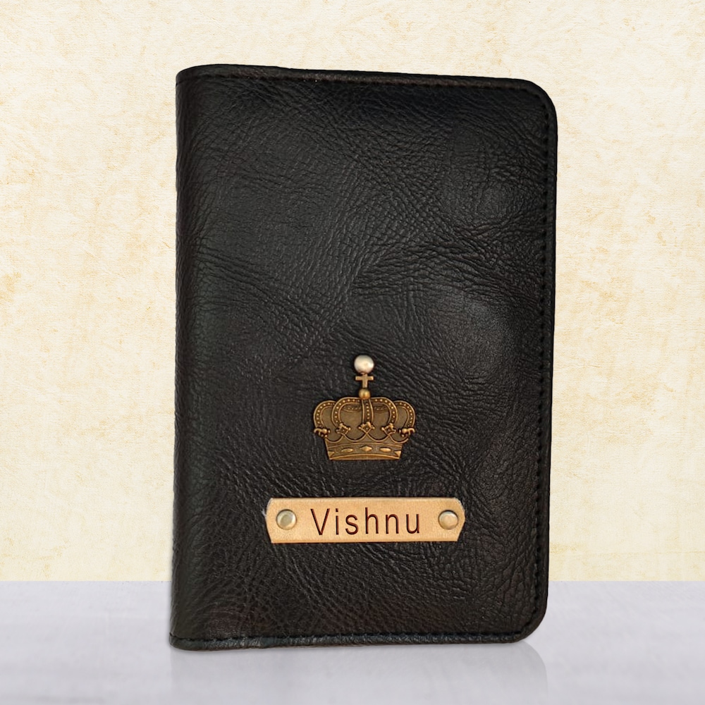  Elegant Black Passport Cover