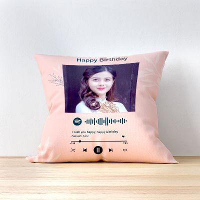 Lovely Spotify Birthday Cushion