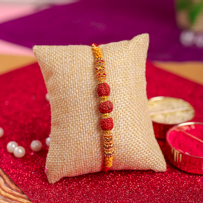 Traditional Rudraksh Rakhi