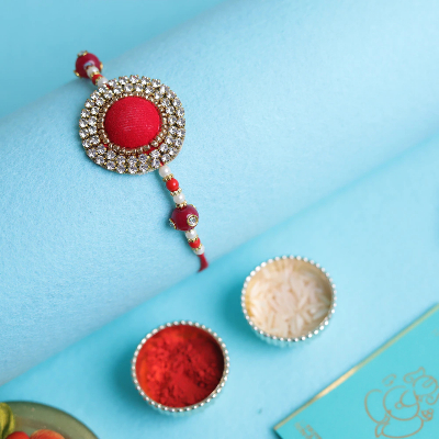 Red Felt Rakhi