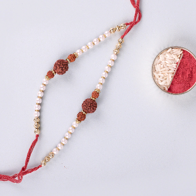 Two Rudraksh Rakhi