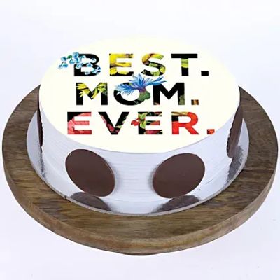 Best Mom Ever Photo Cake