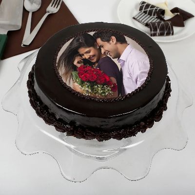 Chocolate Fantasy Photo Cake