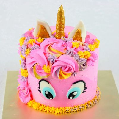 Pink Unicorn Chocolate Cake