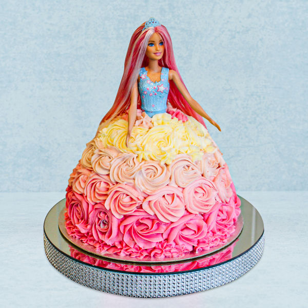  Rosy Rose Barbie Cake