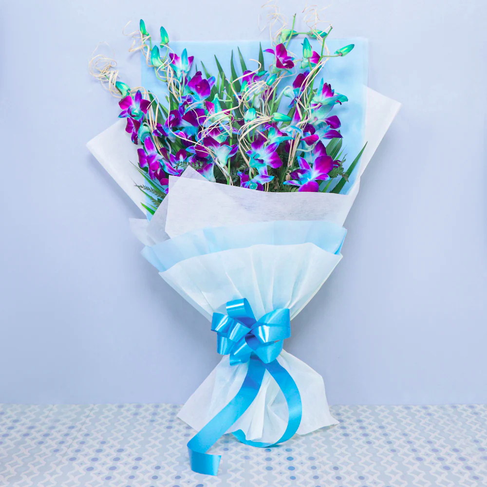  Vibrant Blue Orchids