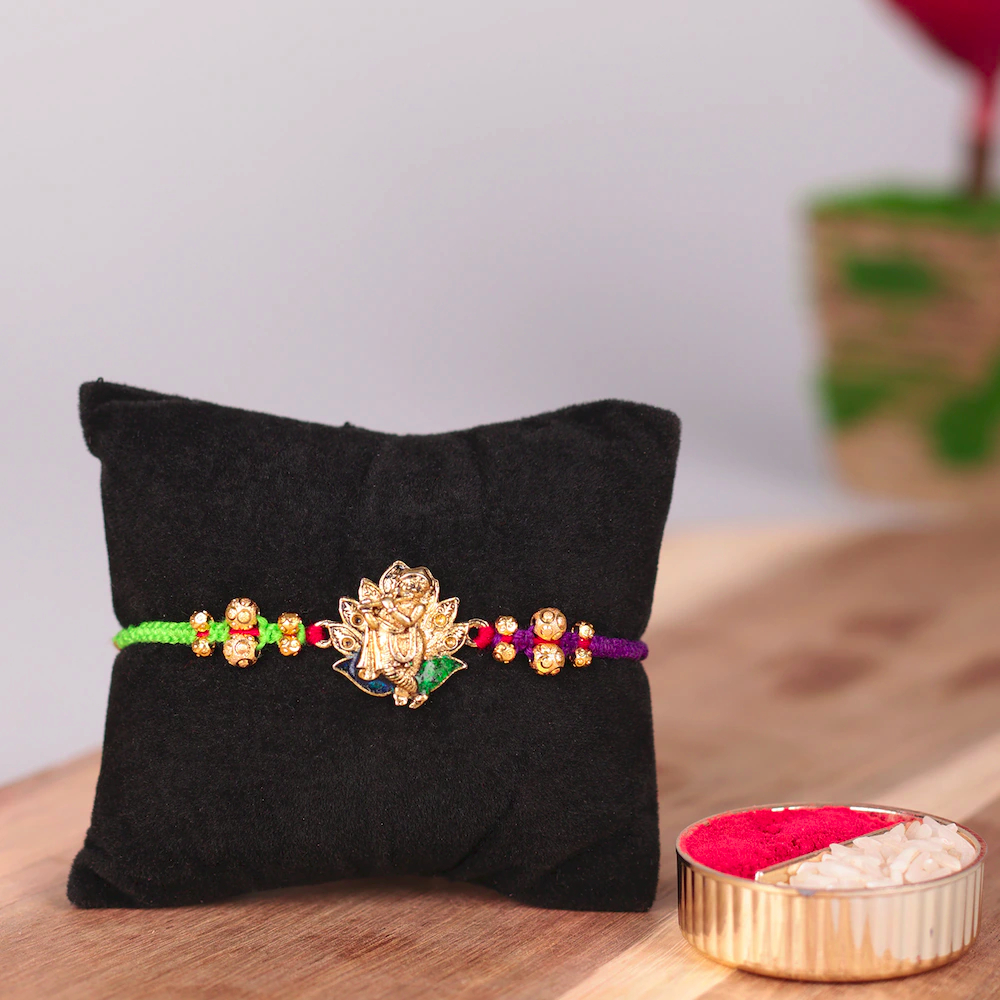  Gold Krishana Rakhi